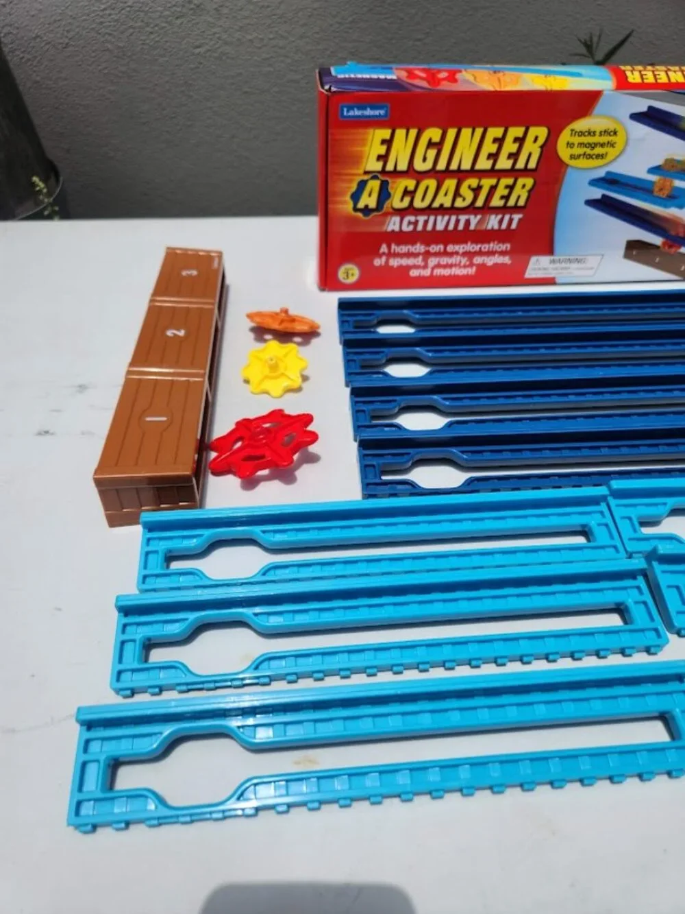 Lakeshore Engineer-A-Coaster Activity Kit LL570 Roller Coaster STEM Toy Magnetic
